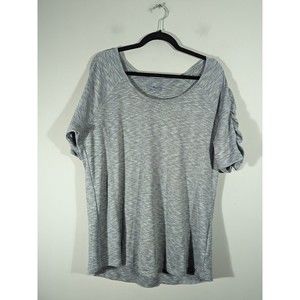 Columbia‎ Grey Short Sleeve Athletic Shirt Women Plus Size 1X